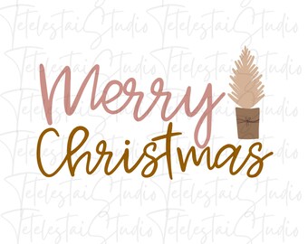 Merry Christmas PNG Sublimatie Ontwerp Download