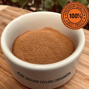 100% Pure Premium Cinnamon Powder - Unfumigated pure Ceylon Cinnamon from Sri Lanka.