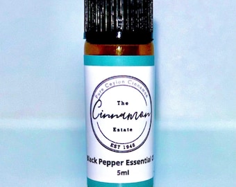 Black Pepper Essential Oil - Spicy Aromatherapy Massage Oil (5ml)