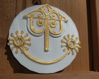 Es un imán de esfera de reloj mundial pequeño (Glockenspiel)