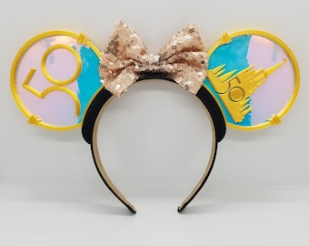 Orejas intercambiables del 50 aniversario de WDW, impresas en 3D