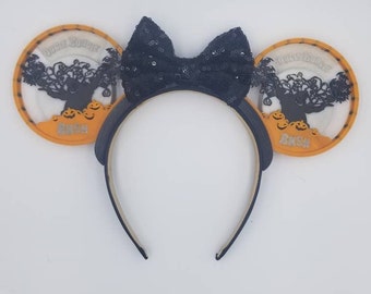 Oogie Boogie Bash Orejas Intercambiables, Boo Bash, Halloween, Brillan en la Oscuridad, Orejas de Mickey, Orejas Minnie, Impreso en 3D