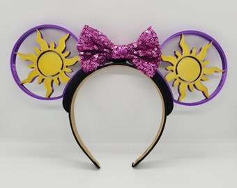 Orejas intercambiables de Rapunzel, impresas en 3D