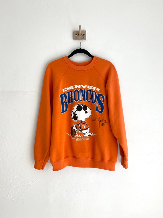 70s Denver Broncos snoopy raglan sweatshirt