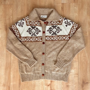 70s Alpaca knit cardigan