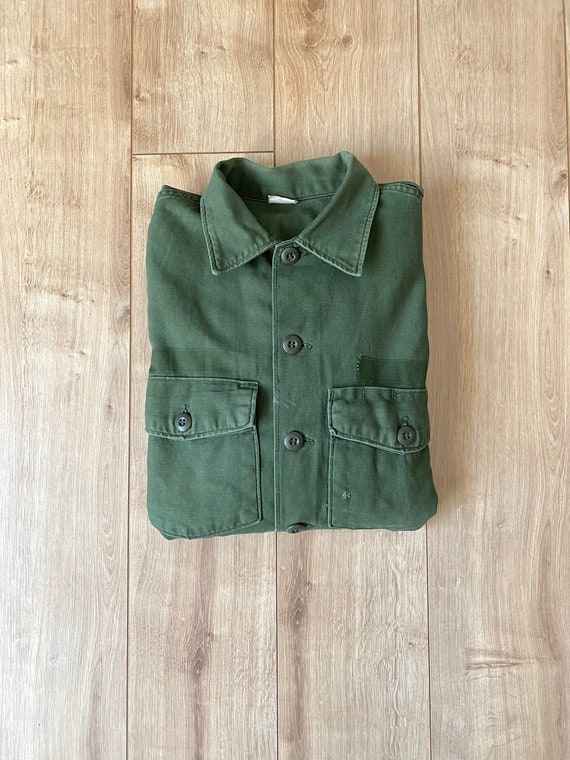 70s military shirt jacket OG 107