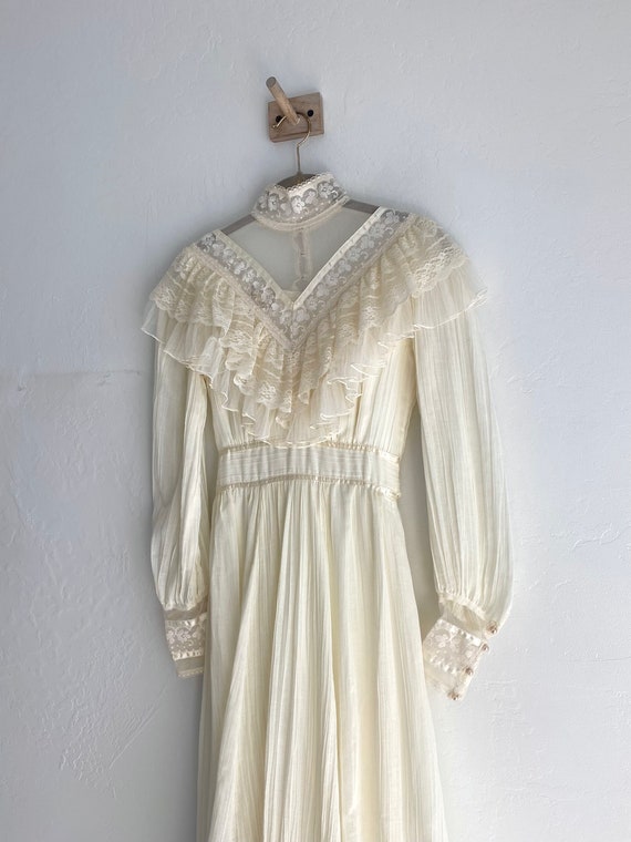 70s Gunne Sax long sleeve dress