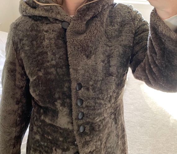 40s shearling coat - image 2
