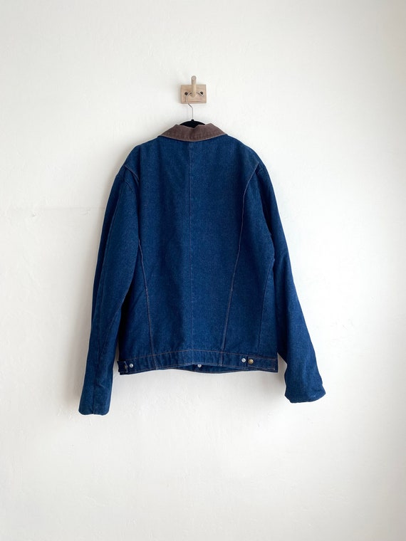 70s Key corduroy collar denim jacket - image 5