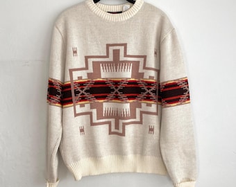 Vintage aztec southwest pullover sweater