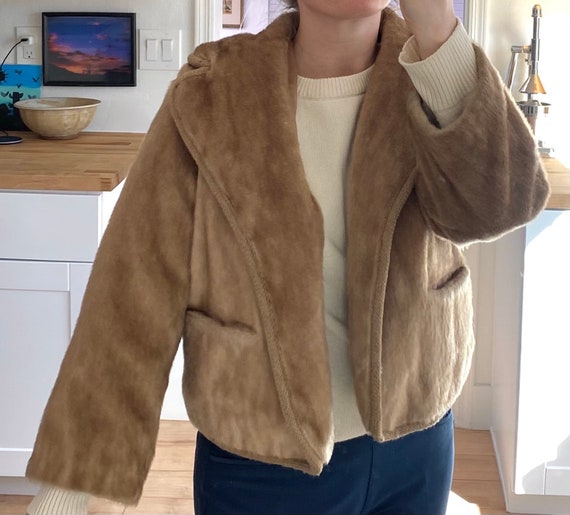 50s vintage fur jacket - image 3