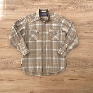 Vintage Pendleton western wool flannel