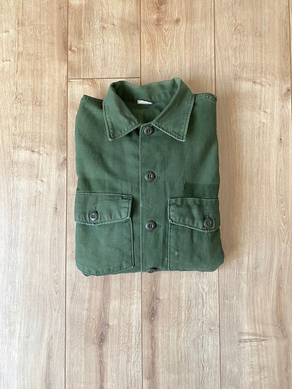 70s military shirt jacket OG 107