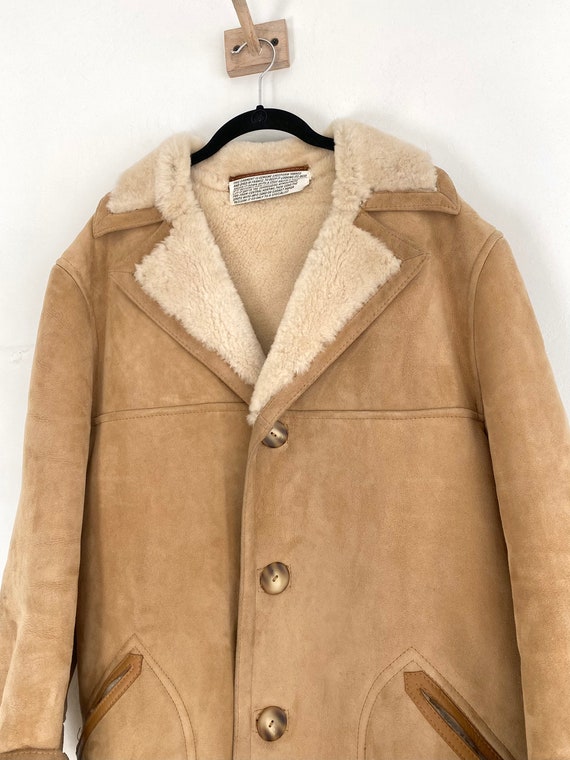 70s vintage shearling coat