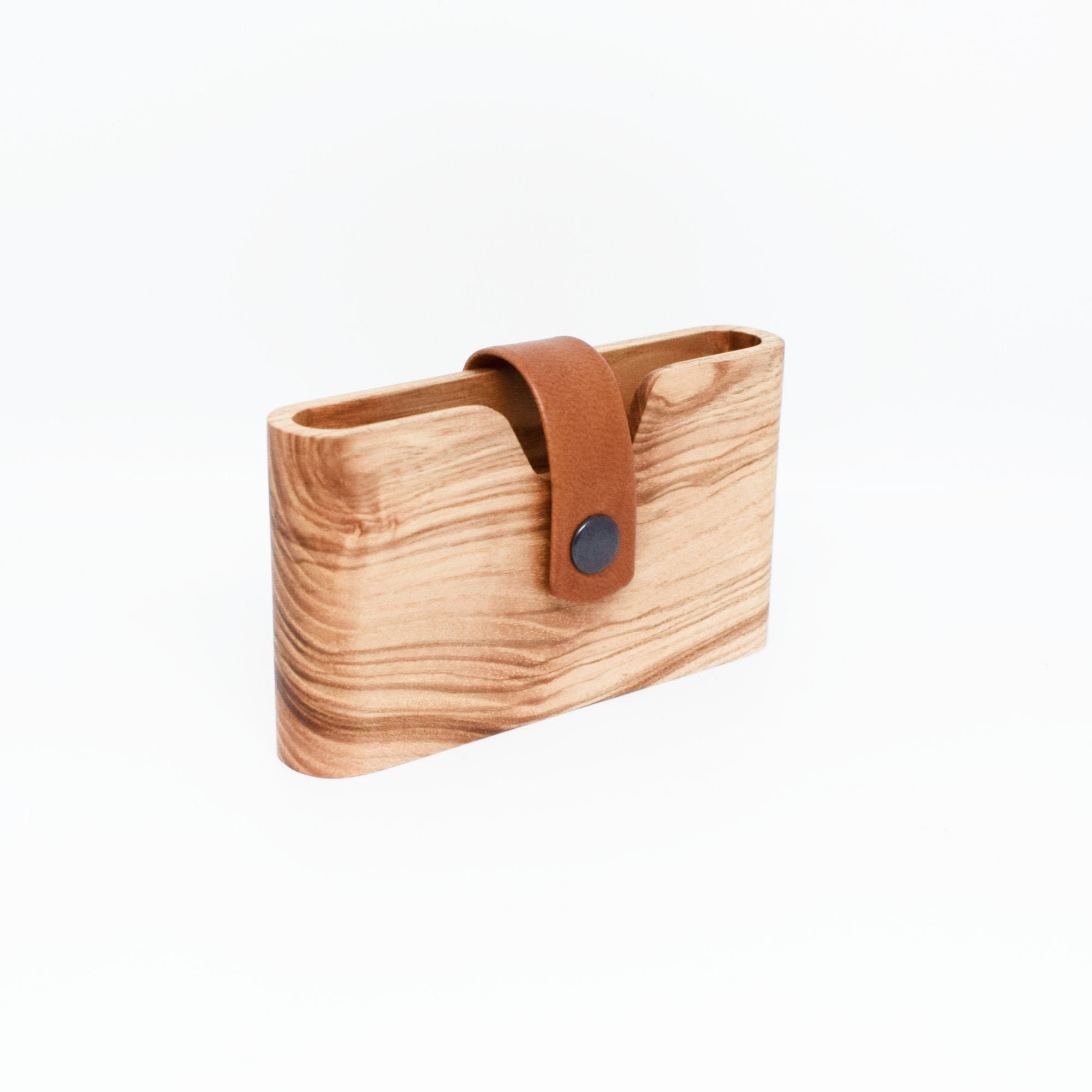 Wooden Wallet Business Card Holder Credit Card Holder Fathers Etsy