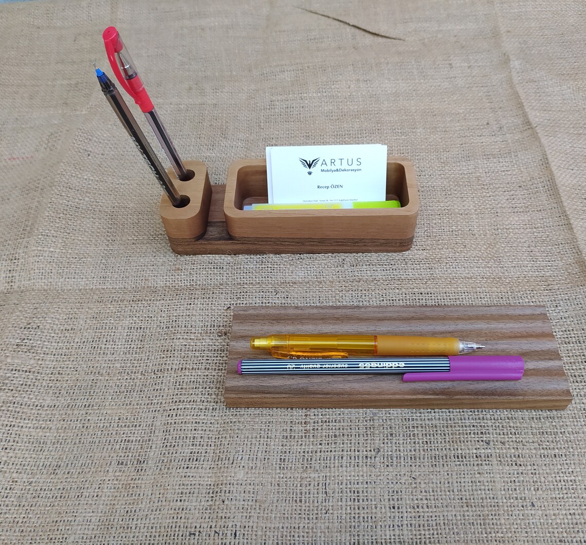 2 Pcs Set Office Desk Accessory Pen Holder and Organizer Etsy