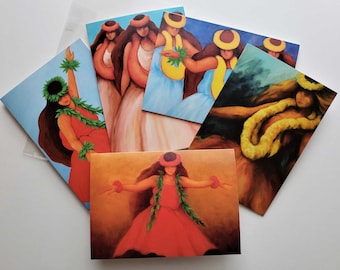 Hawaiiaanse hula-kaartenset