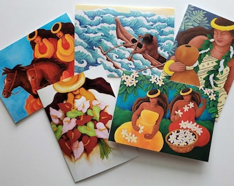 Hawaiian Art Notecard Set of 5