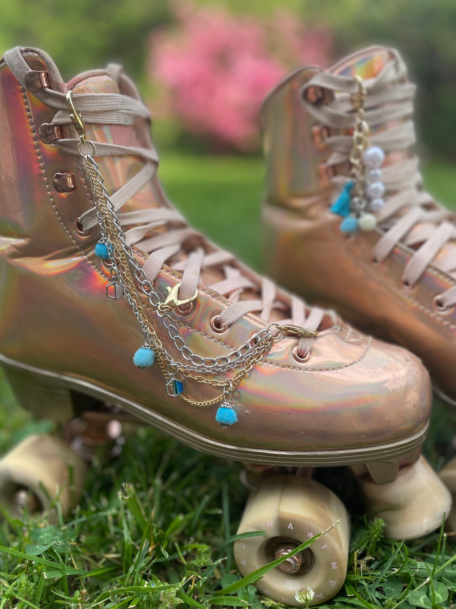 Roller Skate Lace Accessories 1 On Cloud 9 Lace Chain & 1 Etsy