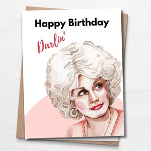 Tarjeta de cumpleaños para ella, divertida tarjeta de cumpleaños, regalo para una amiga, Dolly Parton, vaquera, vaquera del oeste, vaquera costera, linda tarjeta de cumpleaños para tu esposa.