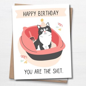 Cartão de aniversário engraçado de gato, cartão de aniversário, você é o máximo, cartão de aniversário de namorado, cartão de aniversário de namorada, amantes de gatos, mãe de gato, pai de gato