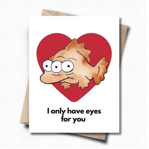 Blinky, Les Simpsons, Carte drôle, Carte d'anniversaire, Carte de voeux, Cadeau pour lui, Rétro, Années 90, Cadeau papa, Saint-Valentin, Amour, Petite amie, Petit ami