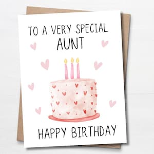Carte d'anniversaire nièce, carte d'anniversaire pour nièce, carte d'anniversaire, cadeau d'anniversaire pour elle, joli cadeau pour nièce, cadeau d'anniversaire spécial nièce