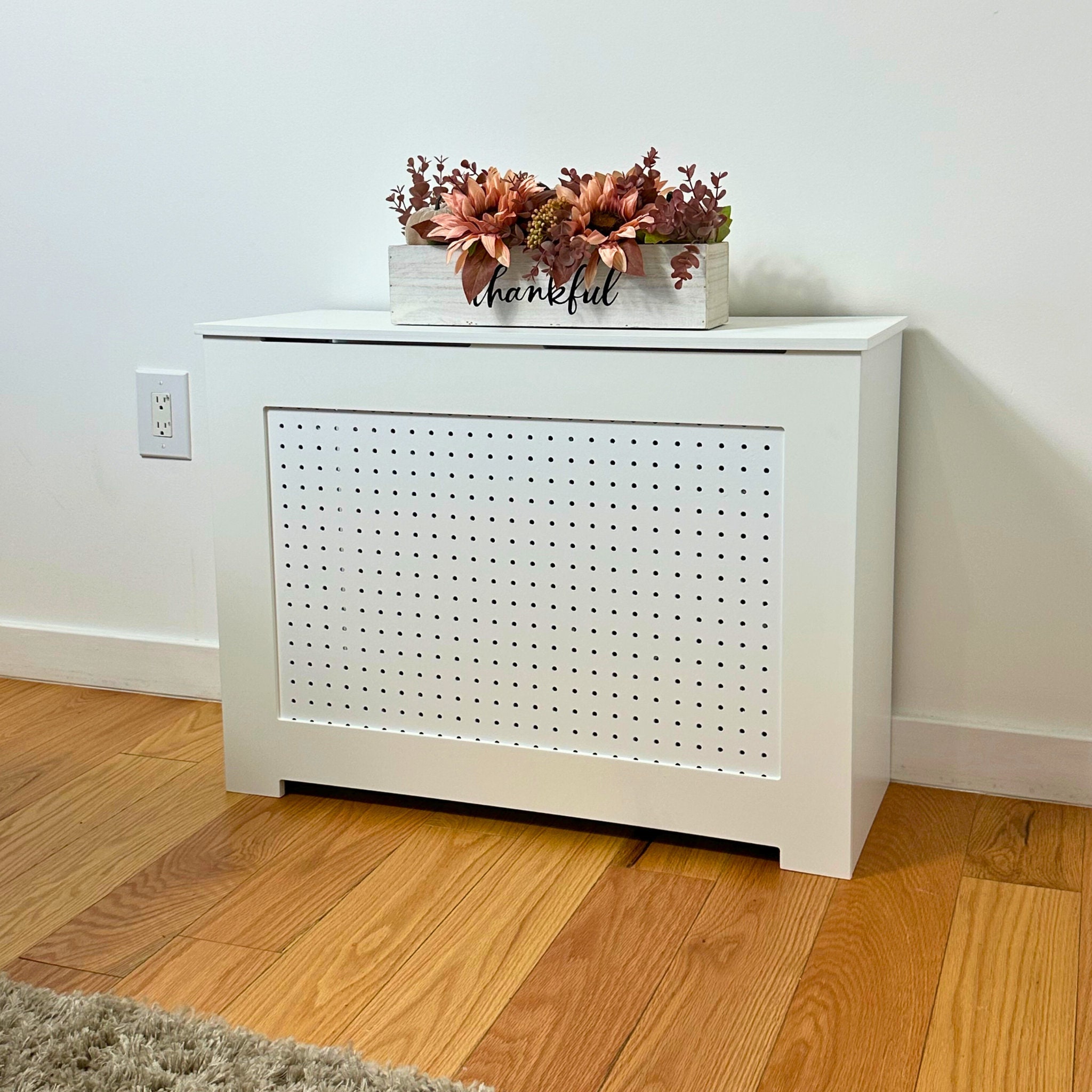 9 Stylish DIY Radiator Covers Modern White Radiator Cabinet Available in  Many Sizes Depth 10 Inches Customizable Options Available 