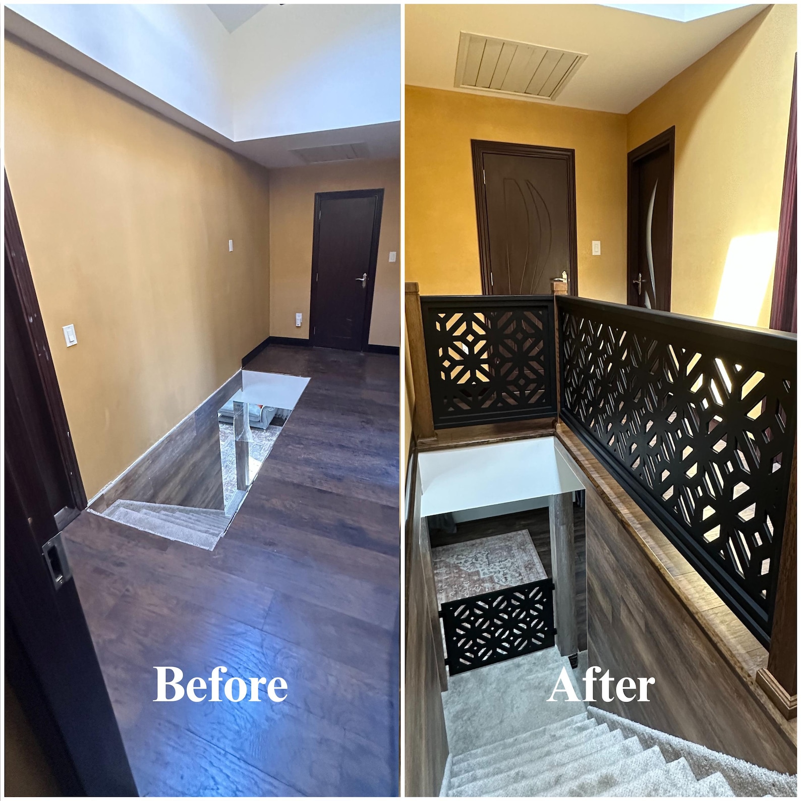 Staircase Railing Panel Custom Stair Railing Panel | Wood Stair Panels | Super Easy ...