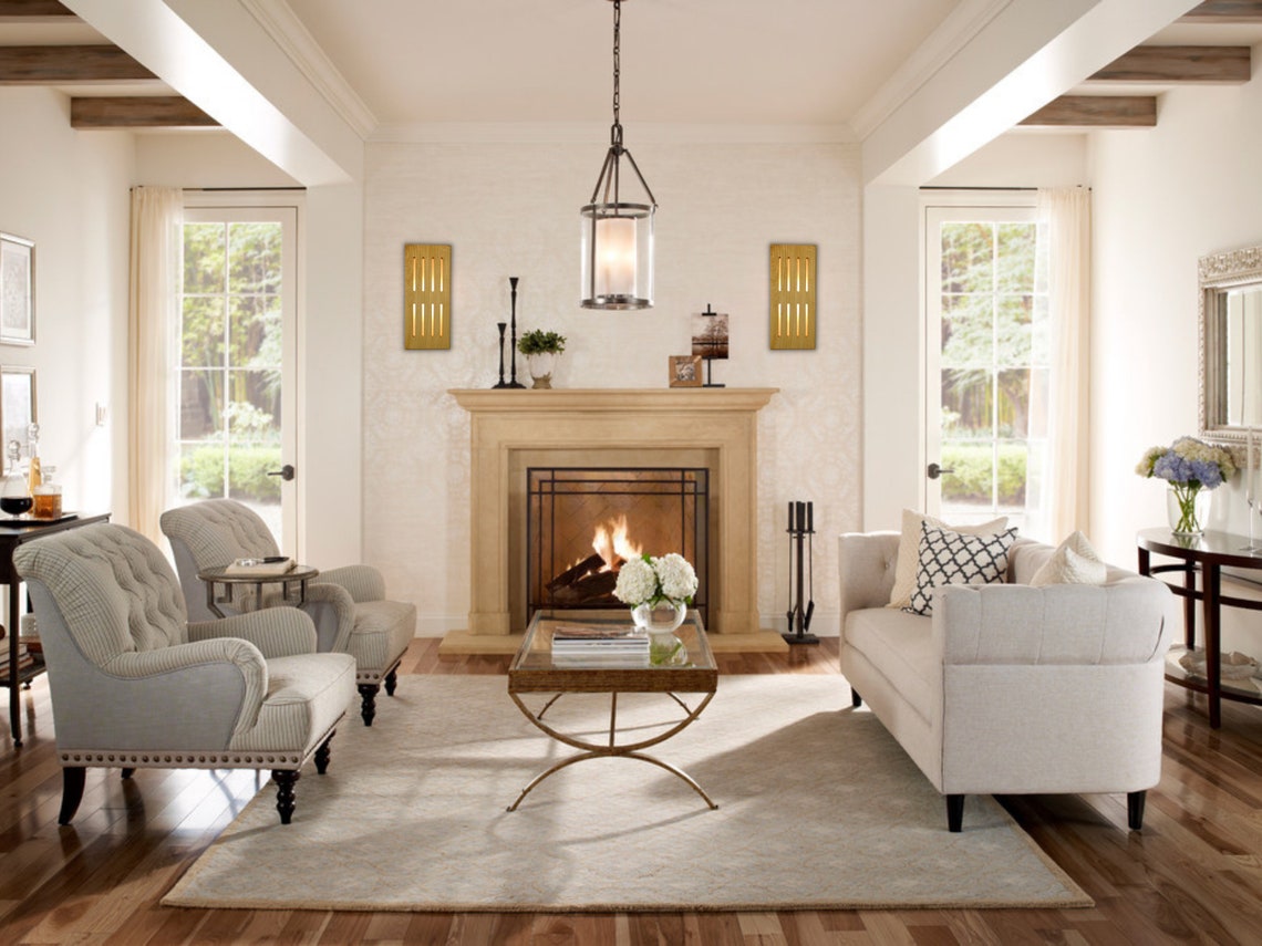 Natural Wood LED Wall Light Wood Wall Sconce Unique Night Etsy