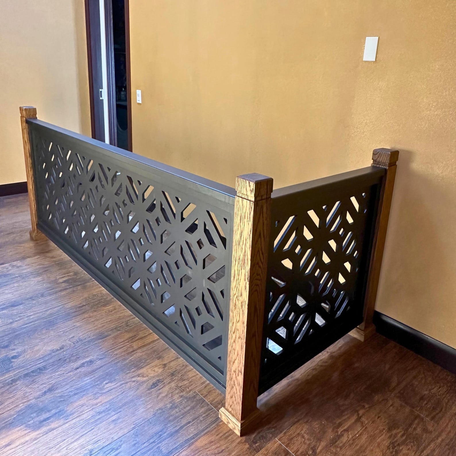 Staircase Railing Panel Custom Stair Railing Panel | Wood Stair Panels | Super Easy ...
