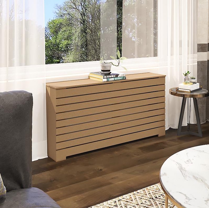 Dante Radiator DANTE Modern Unfinished Radiator Cover Cabinet, High Quality Medex Wood ...