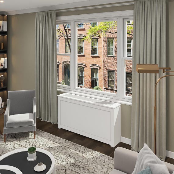 Decorative PTAC & HVAC Covers with Metal Grille for Hotels, Homes and Offices, Custom Size Option Available, Elegant and Functional, Made NY