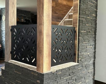 Modern Stair Railing Panels | Privacy Screen | Stairs Wooden Panels | Super Easy Installation | High-Quality Materials | Made in NYC USA