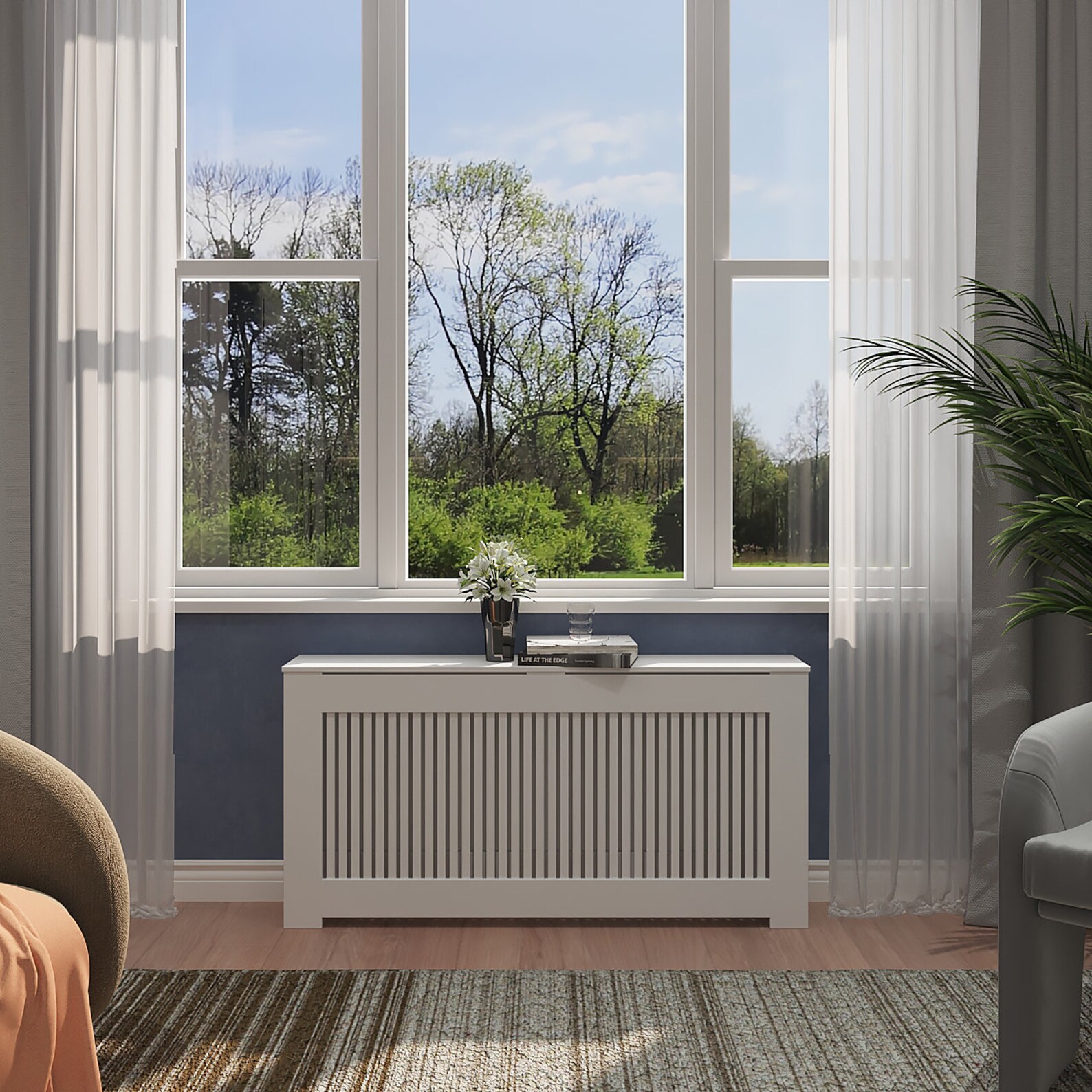 STELLA Radiator Cover Wall Cabinet, Any Custom Sizes Available, Depth ...