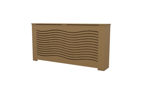 CAPELLA Modern Unfinished Radiator Cover Cabinet, High Quality Medex Wood Radiator Cover, Depth - 10 inches, Custom Sizes Options Available