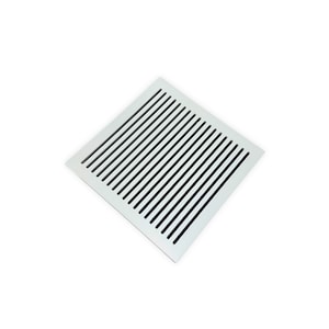 Large 20&quot; x 20&quot; Air Vent Cover, Strong Mount Magnetic System, Modern White Finish Design, Medex Wood, Available Any Custom Sizes, Made in NY