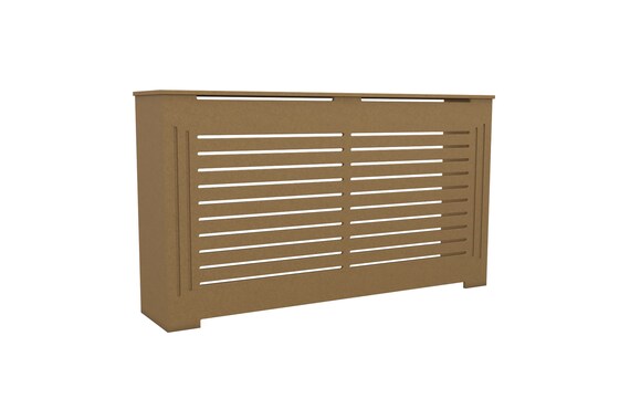 JULIA Modern Unfinished Radiator Cover Cabinet, High Quality Medex Wooden Radiator Cover, Depth - 10 inches, Custom Sizes Options Available