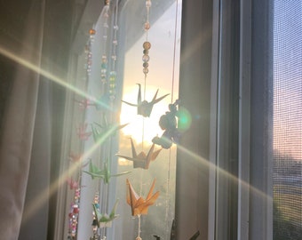 Origami Crane  - Window Charm