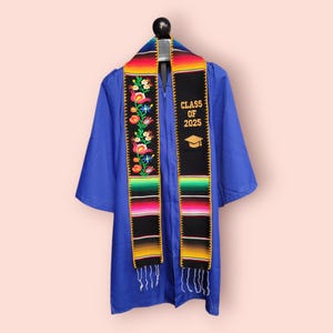 Sarape graduation stole, Class of 2025 Grad Sash, Mexican Grad stole,  Mexican graduation stole, First Generation Sash