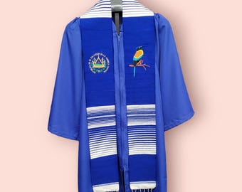 El Salvador Graduation Stole, First Generation Sash, Class of 2026 graduation stole, Salvadorian Graduation Sash