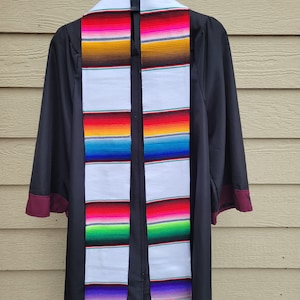 Mexico Graduation Stole, Mexican Graduation Sash, Sarape Stole