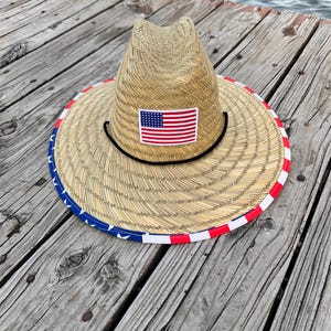 Straw Hat, USA sombrero, Sombrero de Paja, Sombrero, Beach hat, Boho hats, American Hat, USA Hat