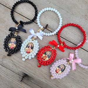 Jesus Car Charm, Car Decoration, Car Accessories, Rear view Mirror Decor, Jesus Car Blessings, Religious Gift