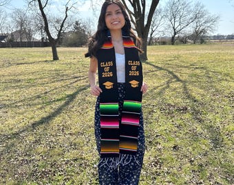 Mexican Sarape Stole, Mexican Graduation Stole, Sarape Stole, Class of 2026 Stole, Estola de Graduacion