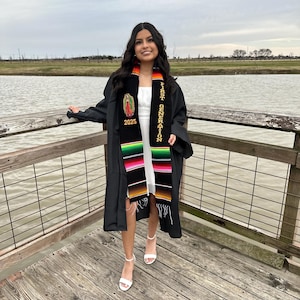 Mexican Graduation Stole, First Generation Sash, Class of 2025 graduation stole, Sarape Graduation Stole