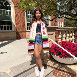 Sarape graduation stole, Class of 2024, Mexican stole, senior sash, Mexican graduation stole, First Generation