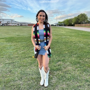 Mexican graduation stole, sarape stole, Estola de Graduacion, Class of 2025