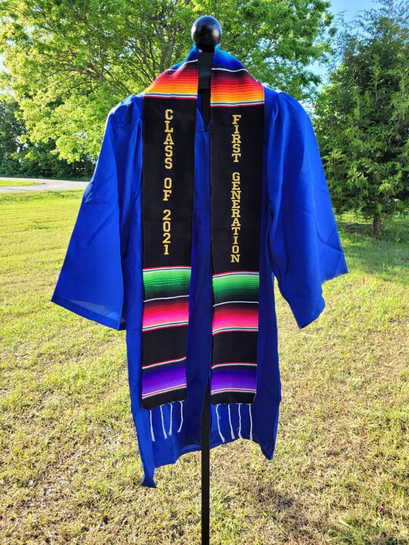 Sarape graduation stole Mexican stole first generation | Etsy