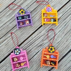 Handmade Mexican kitchen ornaments, Mexican Christmas Ornaments, adorno de navidad, adorno Mexicano, Christmas Ornaments